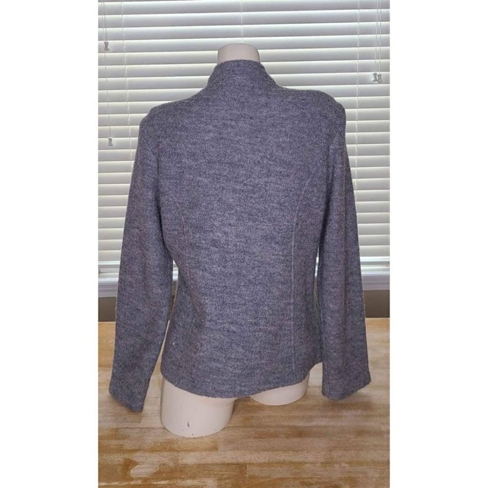 Size Medium August Silk Gray 100% Wool Jacket - Picture 2 of 5